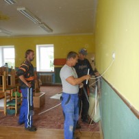Prázdninová rekonstrukce na pracovišti v Kunčině