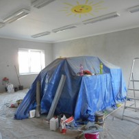 Prázdninová rekonstrukce na pracovišti v Kunčině